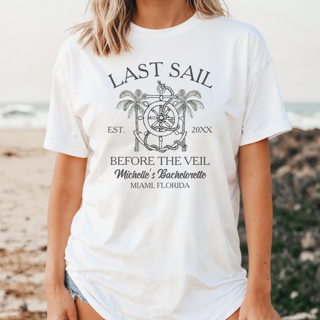 Camiseta Línea Náutica Negra Y Blanca Bachelorette (Subido por el creador)