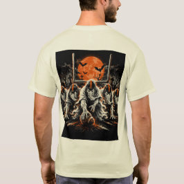 Camiseta Línea Ofensiva Fantasma Arte de Fútbol de Hallowee