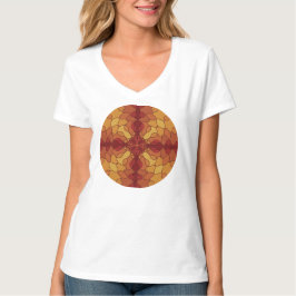 Camiseta Línea ondulada Cruz superpuesta