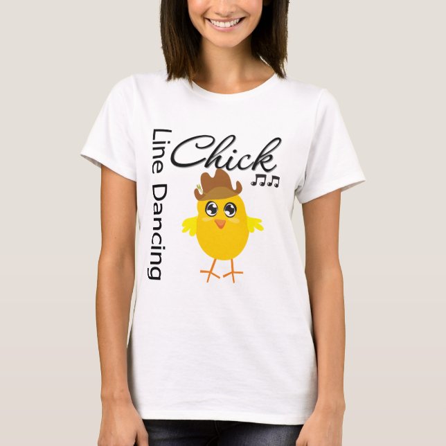 Camiseta Línea polluelo del baile (Anverso)