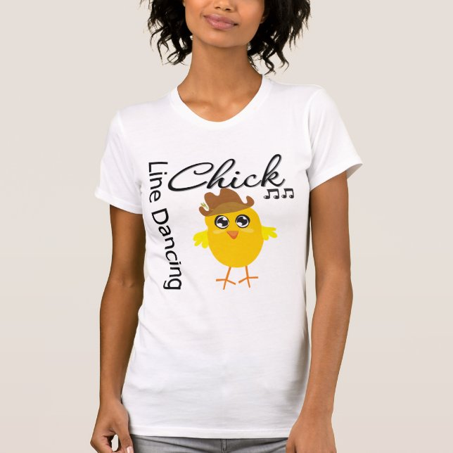 Camiseta Línea polluelo del baile (Anverso)