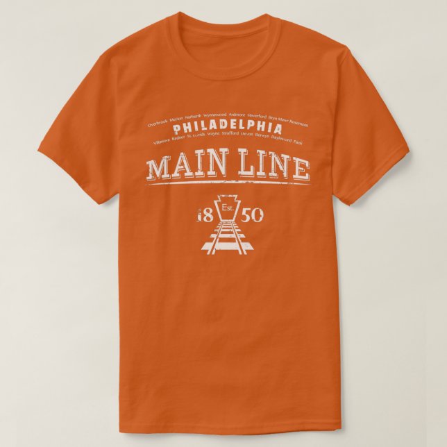 Camiseta Línea Principal de Filadelfia (Diseño del anverso)