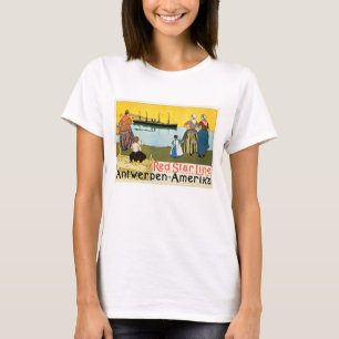 Camiseta Línea Red Star ~ Amberes-América