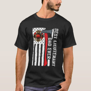 Camiseta Línea Roja Bandera Estadounidense Papá Bombardea B