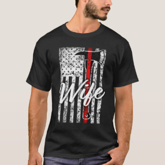 Camiseta Línea Roja Fina de Bomberos