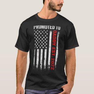 Camiseta Línea Roja Promovida A Papi Papá, Bombero 2022