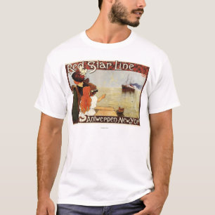 Camiseta Línea roja travesías de la estrella al poster del
