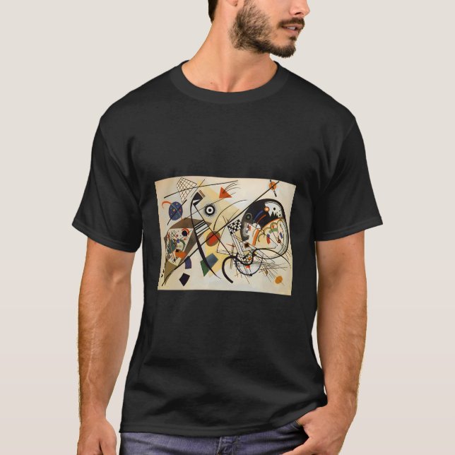 Camiseta Línea Transversal De Wassily Kandinsky (Anverso)