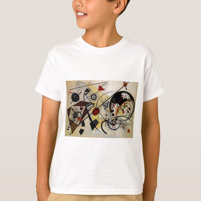 Camiseta Línea transversal ininterrumpida de Kandinsky (Anverso)