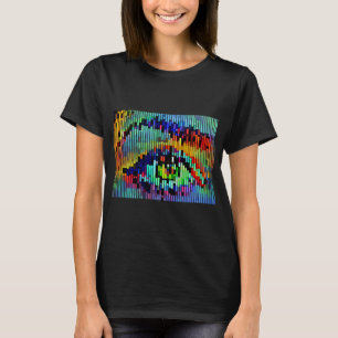 Camiseta Líneas abstractas geométricas de las líneas del oj