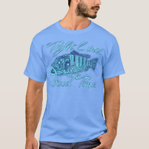 Camiseta Líneas ajustadas Buenas horas pesca de pargo por l