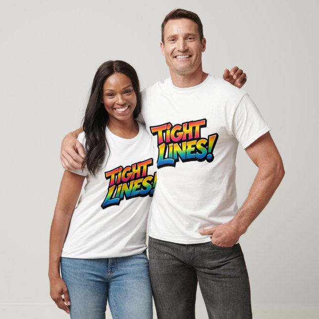 Camiseta Líneas Ajustadas Gradiente Arcoíris Regalo Diverti (Unisexo)