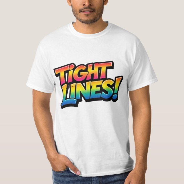 Camiseta Líneas Ajustadas Gradiente Arcoíris Regalo Diverti (Anverso)