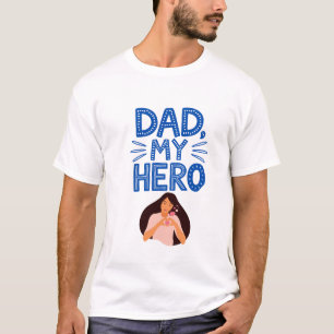 Camiseta Líneas audaces y colores fuertes para un héroe de 