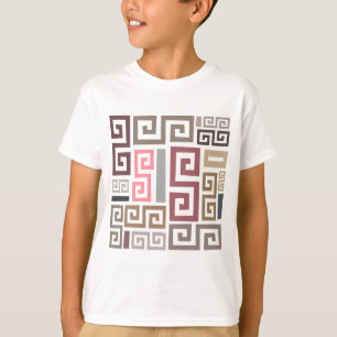 Camiseta líneas coloreadas artísticas abstractas modernas