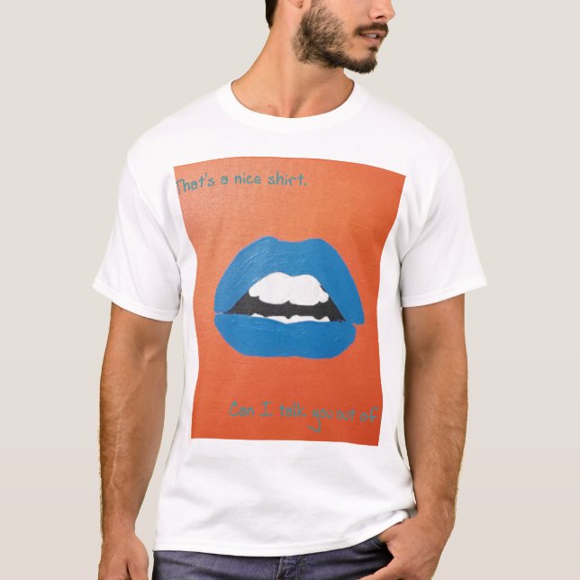Camiseta Líneas cursis para San Valentín (Anverso)