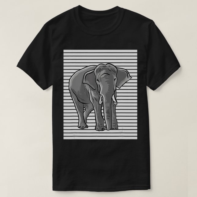 Camiseta Líneas de amor para elefantes para los amantes del (Diseño del anverso)