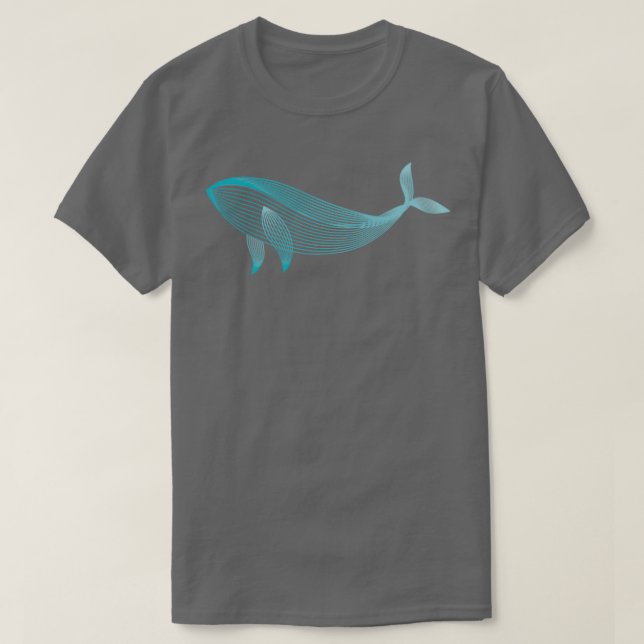 Camiseta Líneas de ballena 1 (Diseño del anverso)