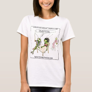 Camiseta Líneas de Captación de Cricket Divertidas