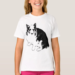 Camiseta Líneas de corgi de vigilancia nocturna