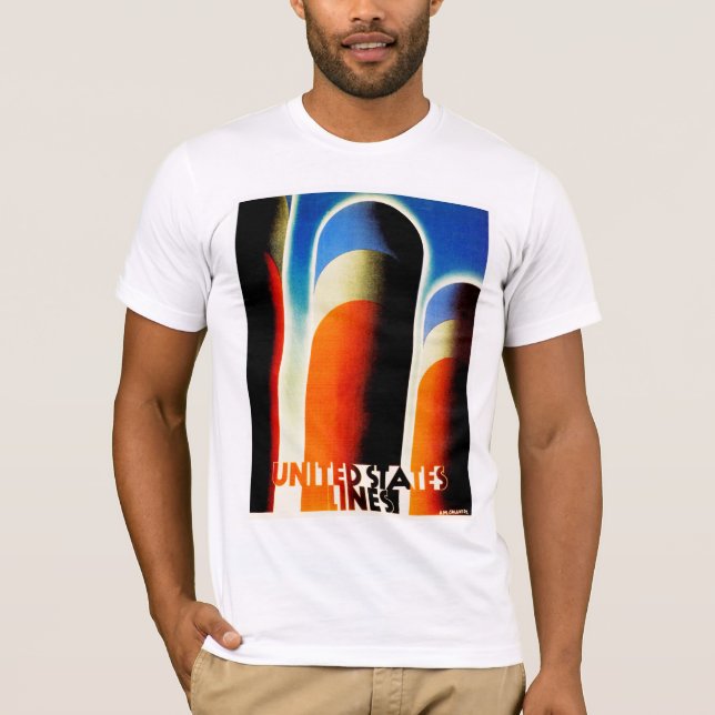 Camiseta Líneas de Estados Unidos (Anverso)