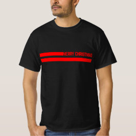 Camiseta líneas de feliz navidad