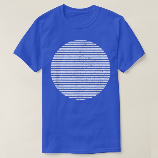 Camiseta Líneas de forma de círculo segmentado geométrico G (Diseño del anverso)