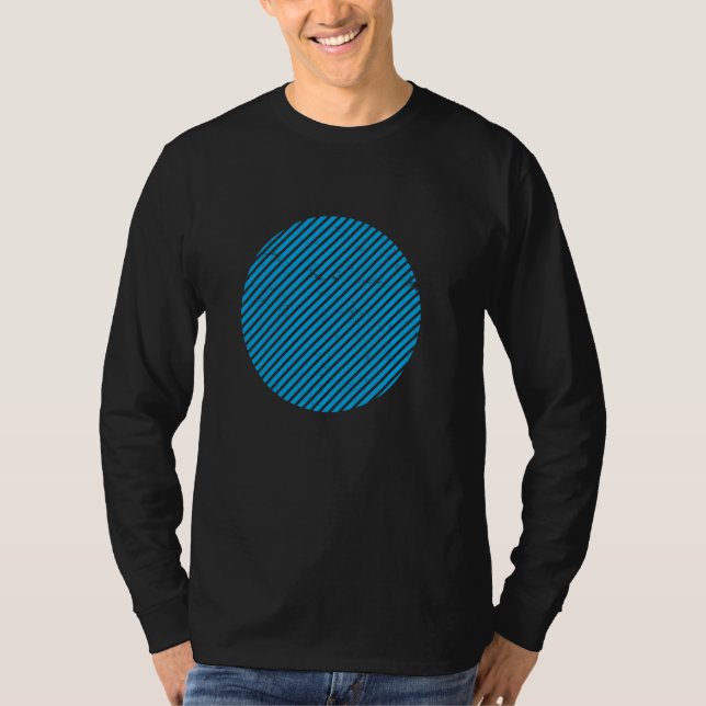Camiseta Líneas de forma de círculo segmentado geométrico G (Anverso)