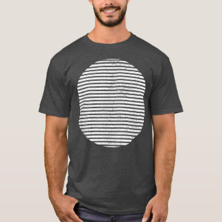 Camiseta Líneas de forma de círculo segmentado geométrico G