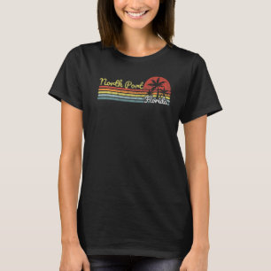 Camiseta Líneas de franjas retro vintage de Florida en el p