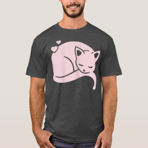 Camiseta Lineas de gatos de verano curas para mujeres 