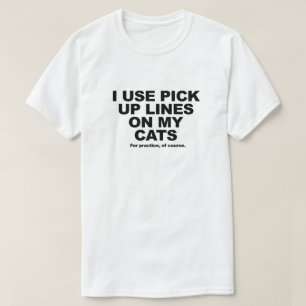 Camiseta Líneas de la recogida en gatos
