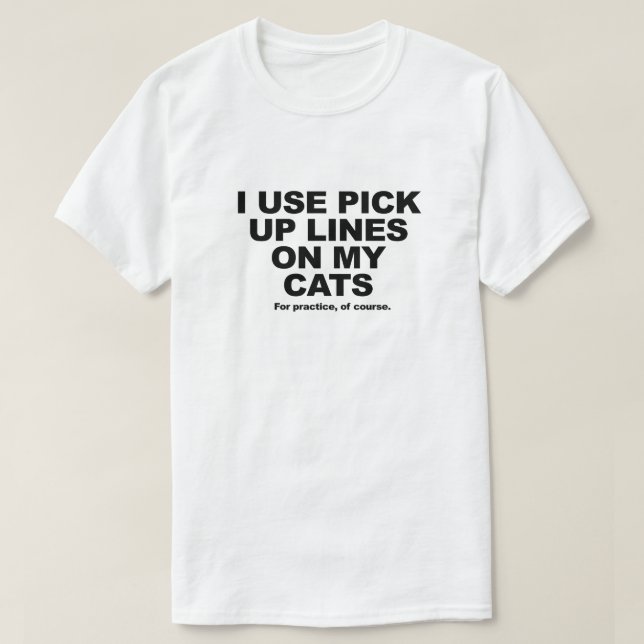 Camiseta Líneas de la recogida en gatos (Diseño del anverso)