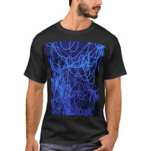 Líneas de luz abstractas azules