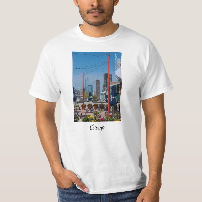 Camiseta Líneas de muelle naval (Anverso)