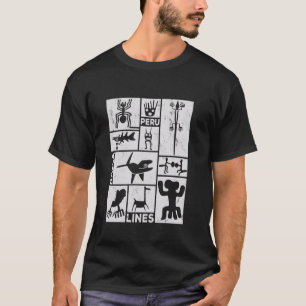 Camiseta Líneas de Nazca  América del Sur Astronauta Antigu