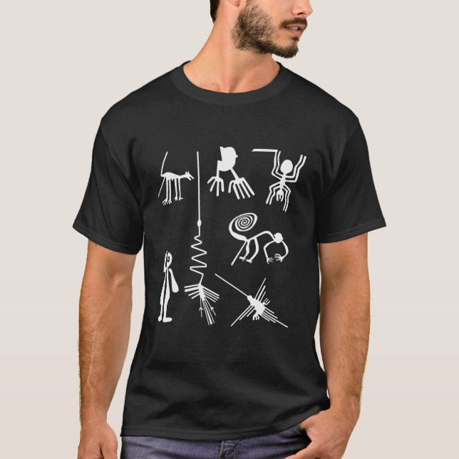 Camiseta Líneas de Nazca Antiguas (Anverso)