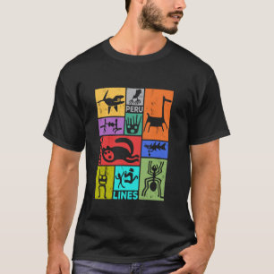 Camiseta Líneas de Nazca Astronauta Antiguo Sudamérica Perú