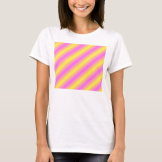 Camiseta Líneas de neón amarillas y rosadas de Sideway