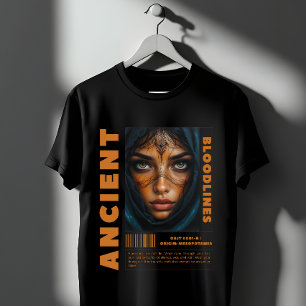 Camiseta Líneas de sangre antiguas de Mesopotamia Gráfica