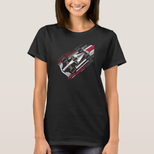 Camiseta Líneas de velocidad de coche de carreras de Fórmul