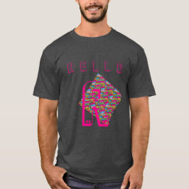 Camiseta Líneas diagonales arte pop del arco iris del