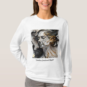 Camiseta "Líneas emotivas de oro"