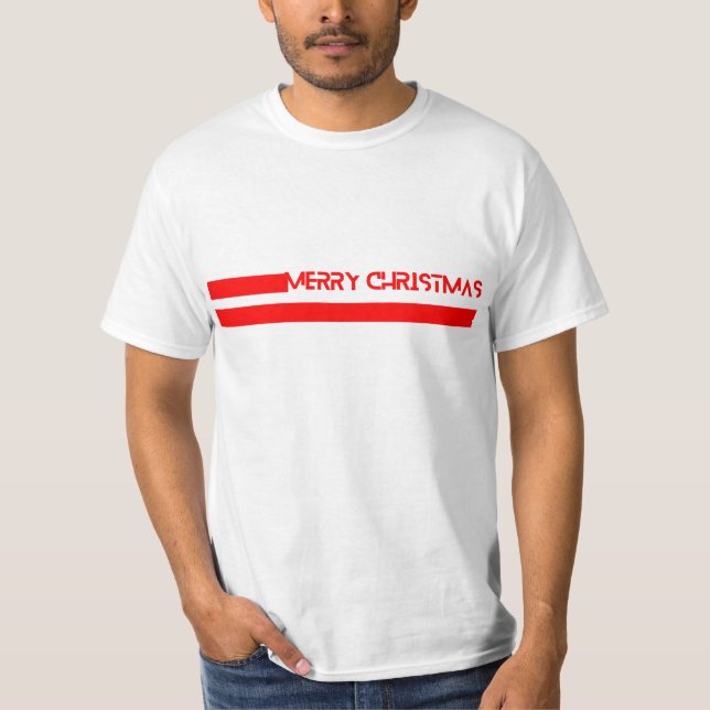 CAMISETA LÍNEAS FELIZ NAVIDAD (Anverso)