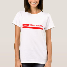 CAMISETA LÍNEAS FELIZ NAVIDAD