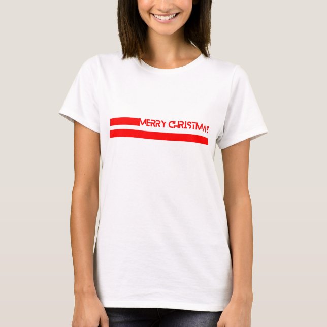 CAMISETA LÍNEAS FELIZ NAVIDAD (Anverso)