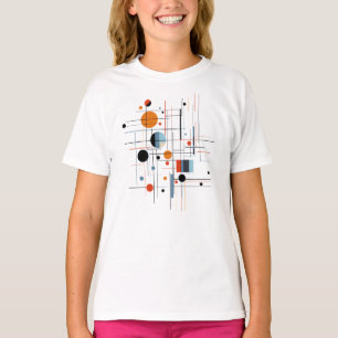 Camiseta Líneas minimalistas modernas geométricas abstracta