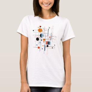 Camiseta Líneas minimalistas modernas geométricas abstracta