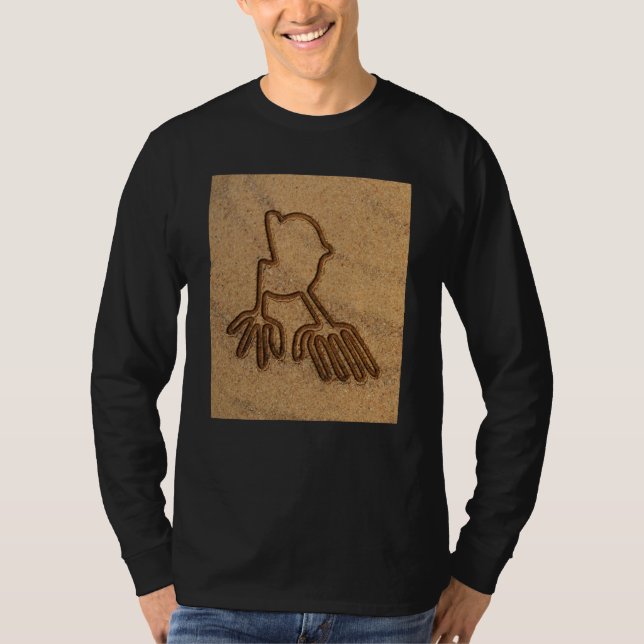 Camiseta LÍNEAS NAZCA MANOS MANOS LÍNEAS NAZCA Geoglíficos  (Anverso)