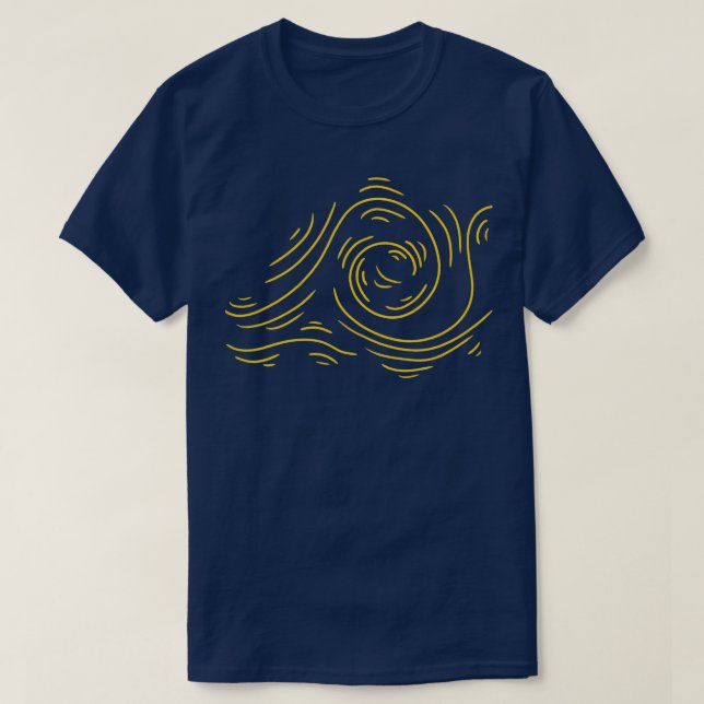 Camiseta Líneas onduladas (Diseño del anverso)